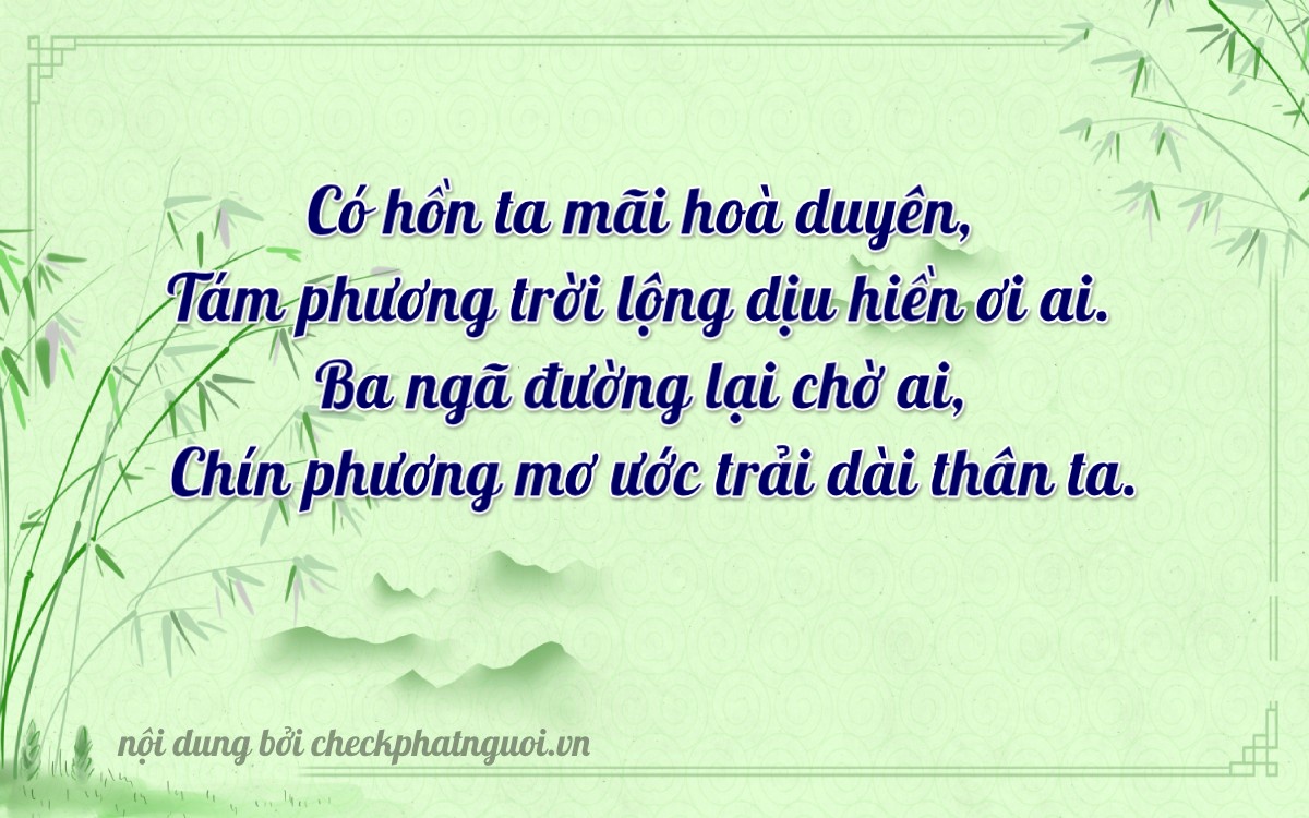 Bài thơ ý nghĩa cho <b>biển số 37K1-89368</b> tại website checkphatnguoi.vn