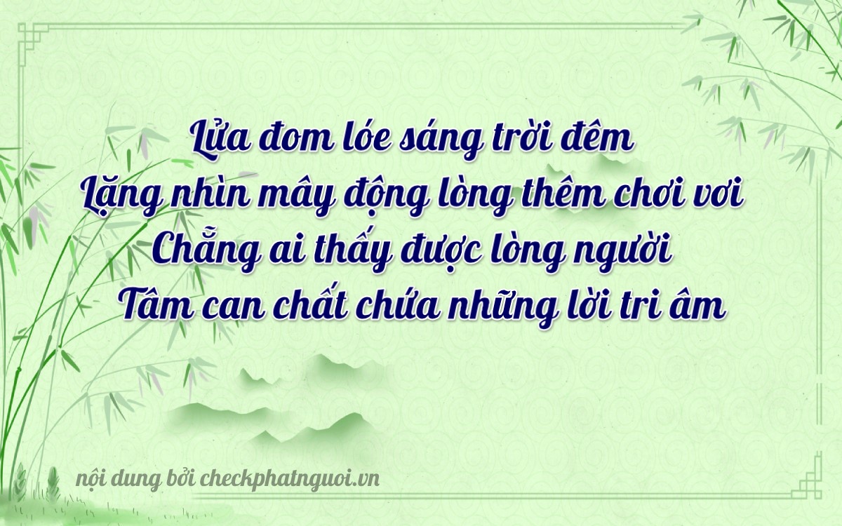 Bài thơ ý nghĩa cho <b>biển số 37K-19597</b> tại website checkphatnguoi.vn