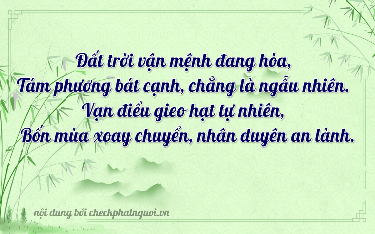 Bài thơ ý nghĩa cho <b>biển số 37K-20844</b> tại website checkphatnguoi.vn