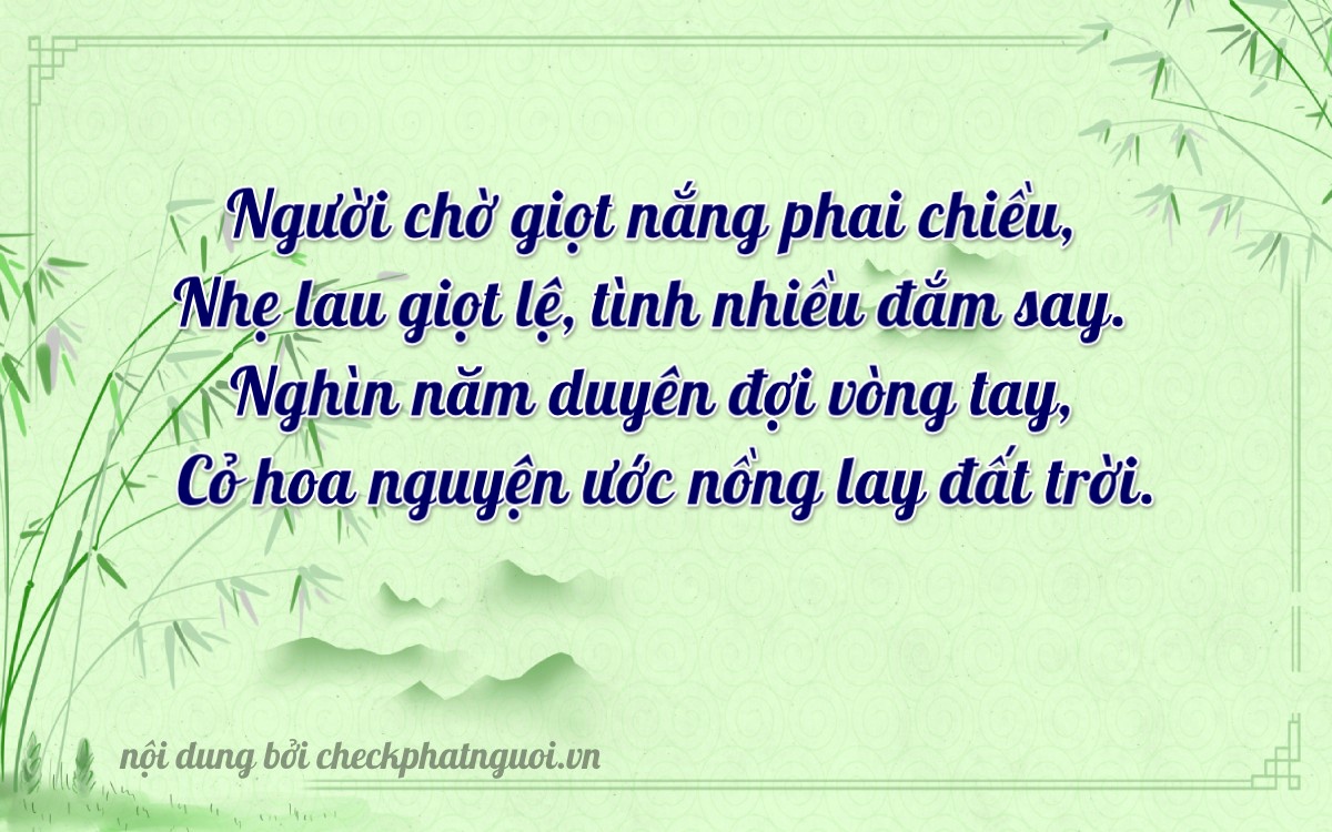 Bài thơ ý nghĩa cho <b>biển số 37K-20908</b> tại website checkphatnguoi.vn