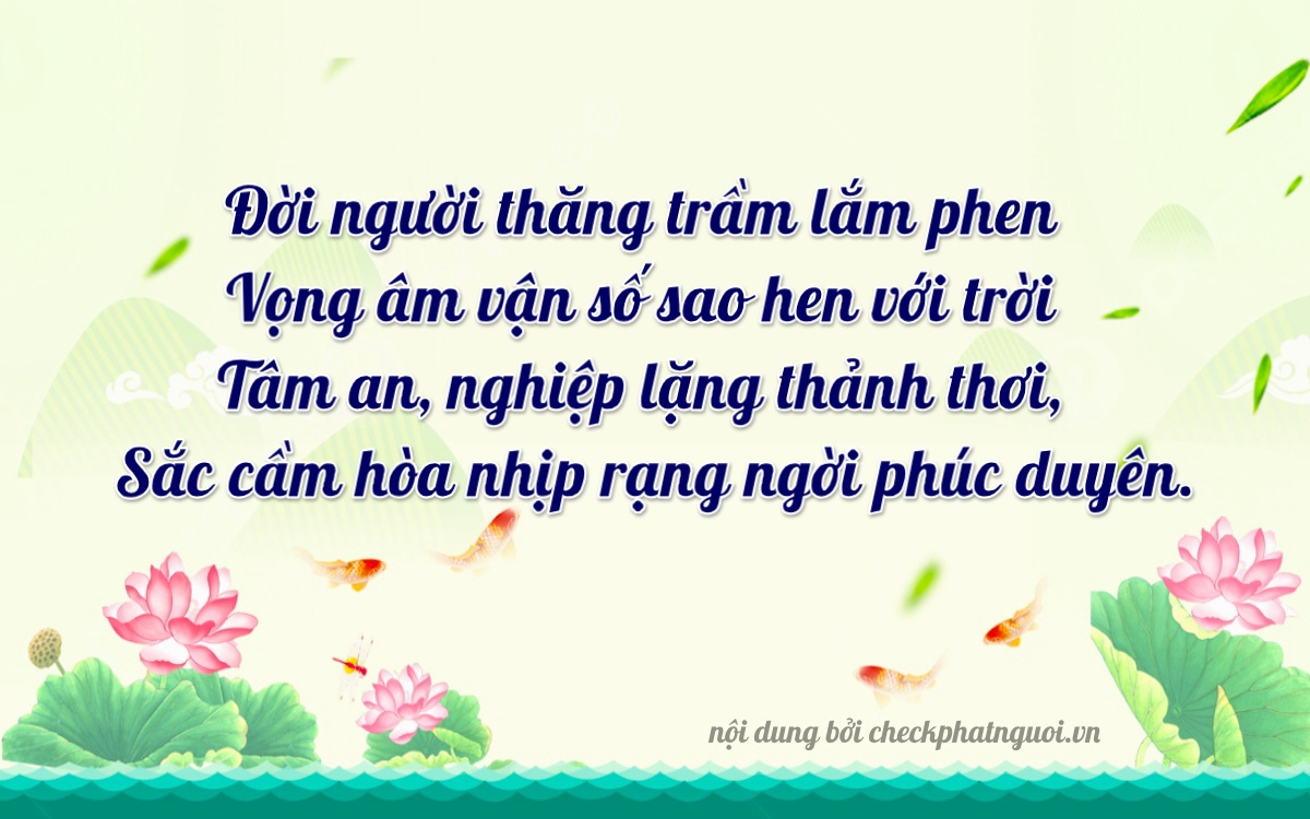 Bài thơ ý nghĩa cho <b>biển số 37K-23512</b> tại website checkphatnguoi.vn