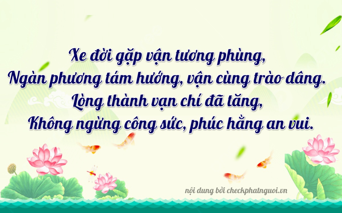 Bài thơ ý nghĩa cho <b>biển số 37K-2580</b> tại website checkphatnguoi.vn