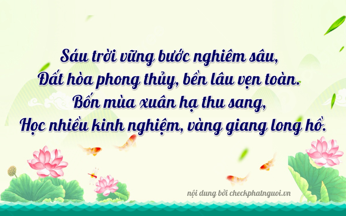 Bài thơ ý nghĩa cho <b>biển số 37K2-64526</b> tại website checkphatnguoi.vn