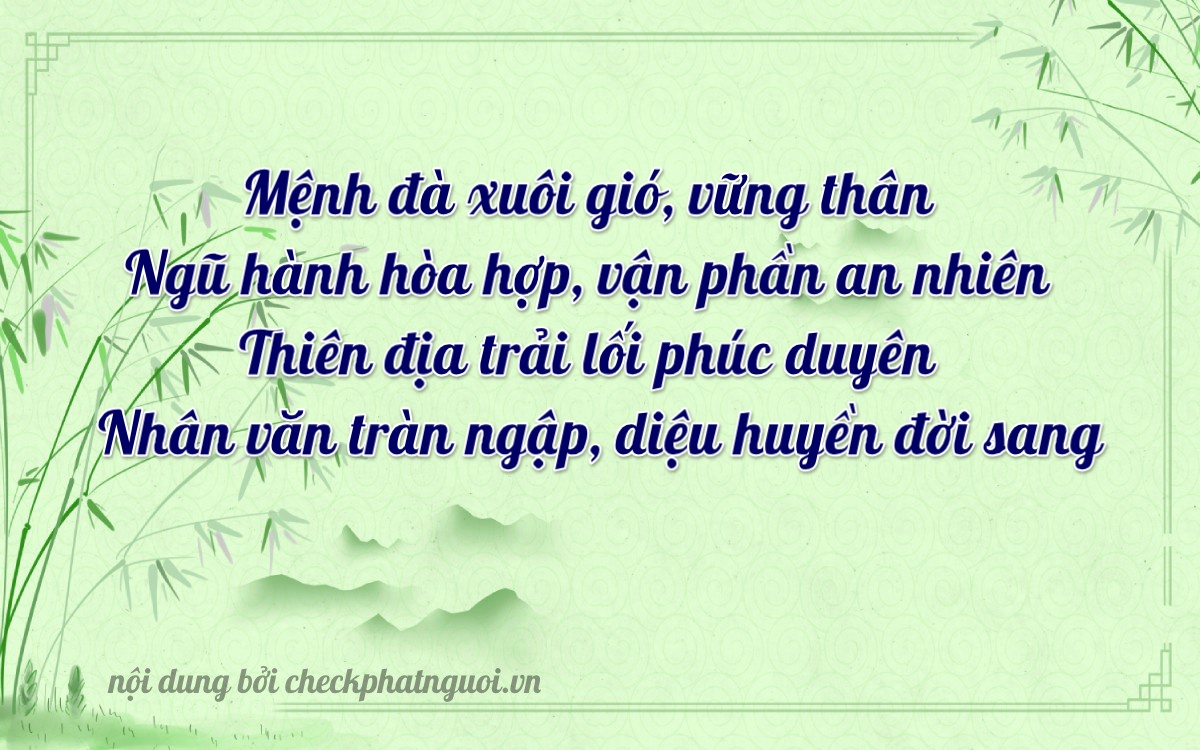 Bài thơ ý nghĩa cho <b>biển số 37K2-65210</b> tại website checkphatnguoi.vn