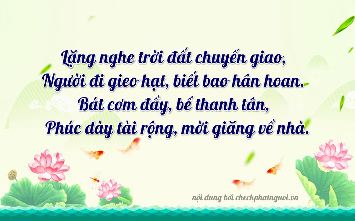 Bài thơ ý nghĩa cho <b>biển số 37K2-65863</b> tại website checkphatnguoi.vn