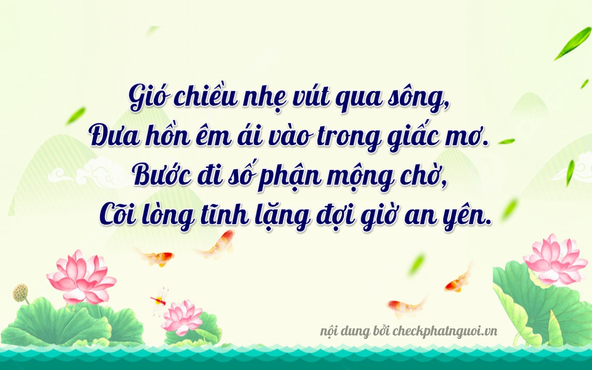 Bài thơ ý nghĩa cho <b>biển số 37K-26928</b> tại website checkphatnguoi.vn