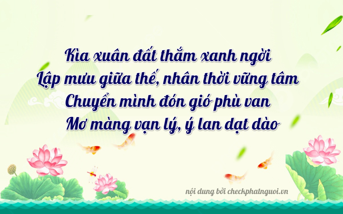 Bài thơ ý nghĩa cho <b>biển số 37K-28948</b> tại website checkphatnguoi.vn