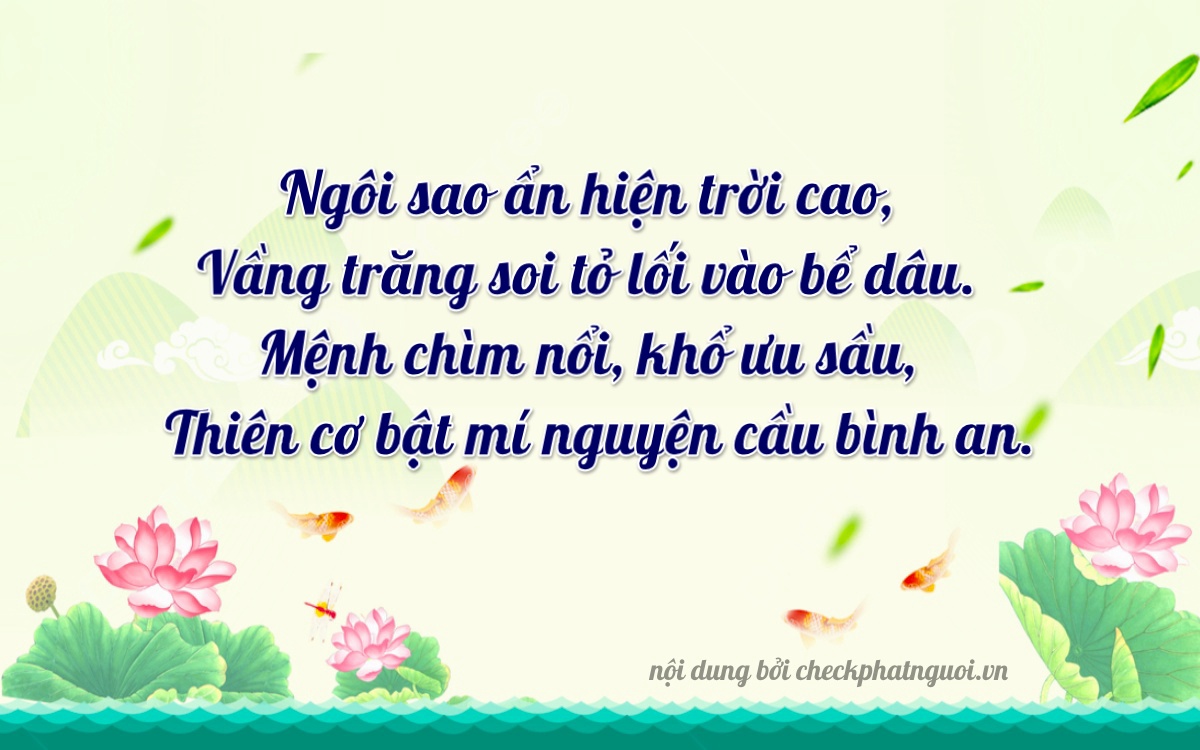 Bài thơ ý nghĩa cho <b>biển số 37K-29265</b> tại website checkphatnguoi.vn