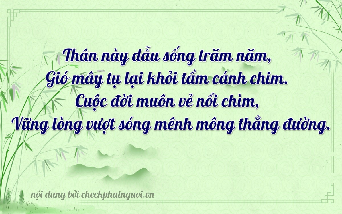 Bài thơ ý nghĩa cho <b>biển số 37K-29683</b> tại website checkphatnguoi.vn