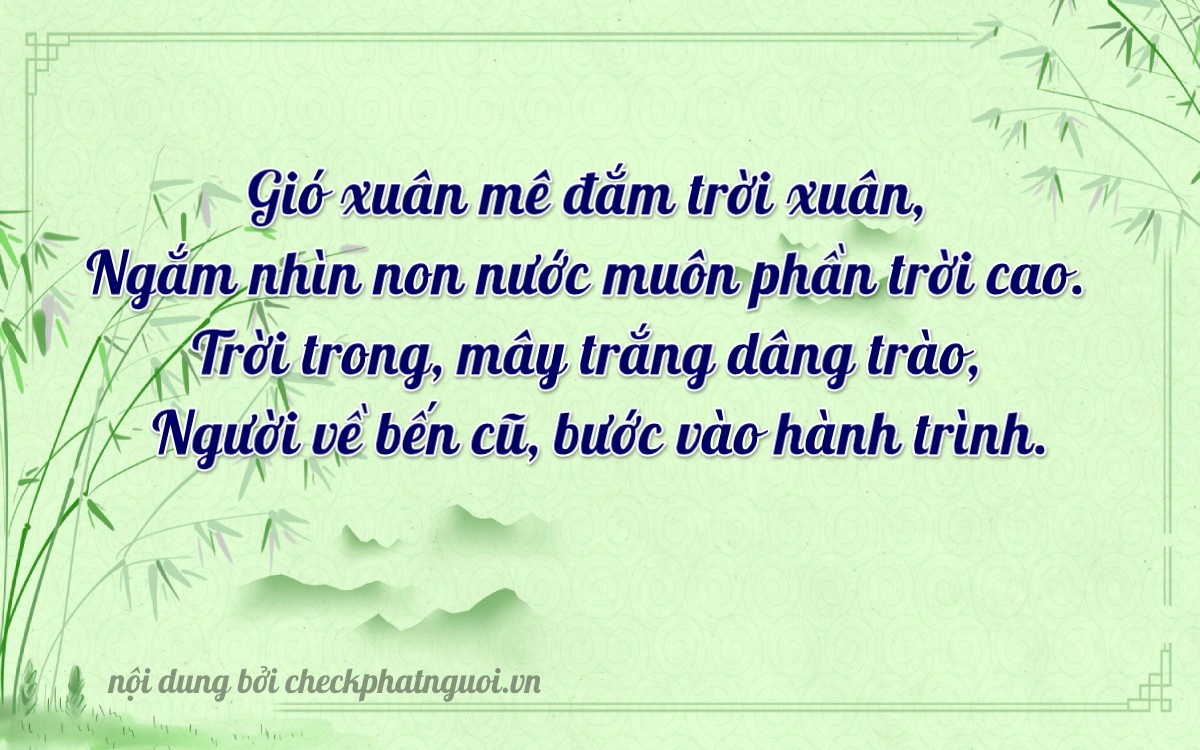 Bài thơ ý nghĩa cho <b>biển số 37K-29788</b> tại website checkphatnguoi.vn