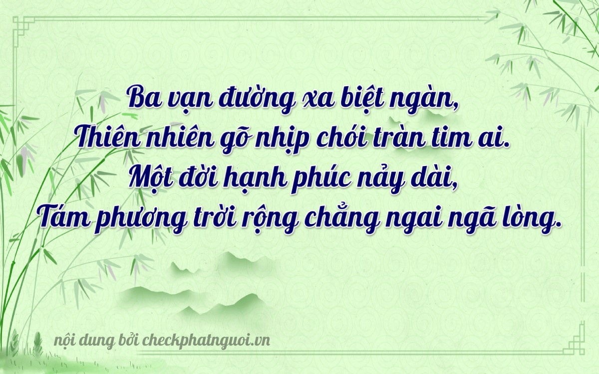 Bài thơ ý nghĩa cho <b>biển số 37K-30318</b> tại website checkphatnguoi.vn