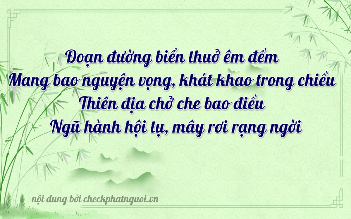 Bài thơ ý nghĩa cho <b>biển số 37K-31132</b> tại website checkphatnguoi.vn