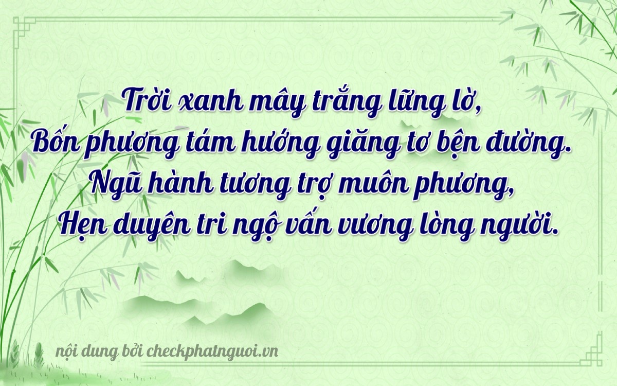 Bài thơ ý nghĩa cho <b>biển số 37K-31891</b> tại website checkphatnguoi.vn