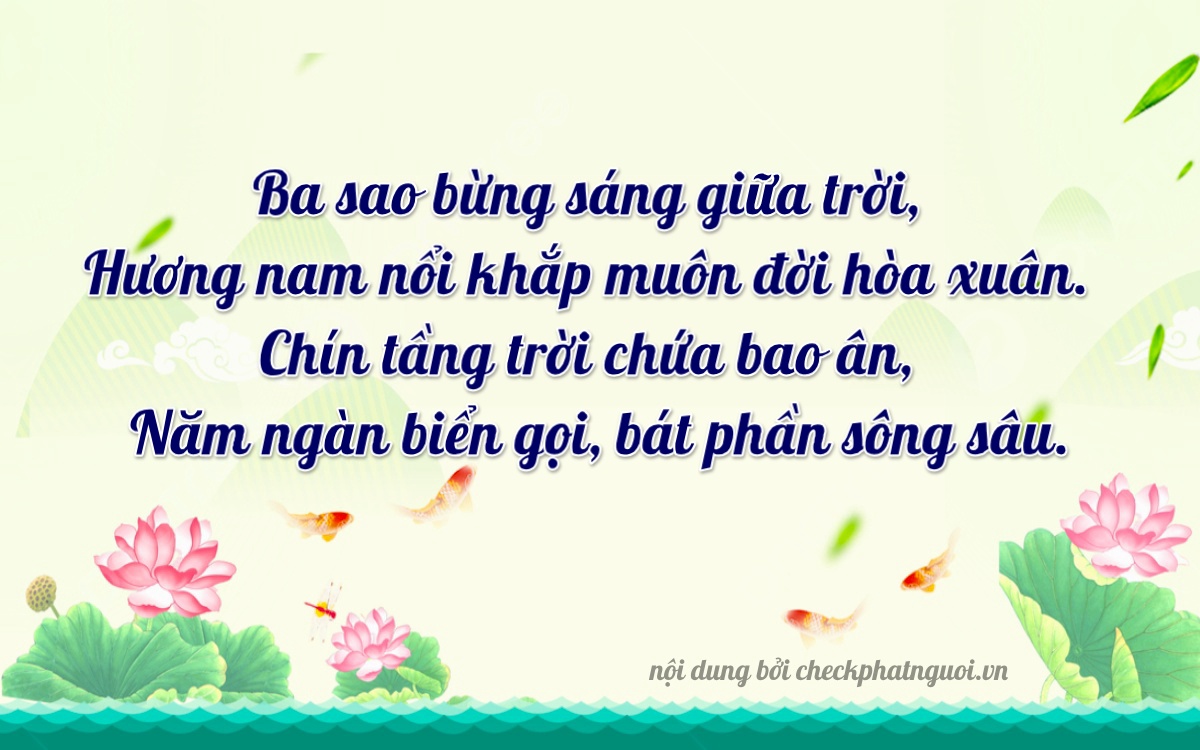 Bài thơ ý nghĩa cho <b>biển số 37K-31895</b> tại website checkphatnguoi.vn