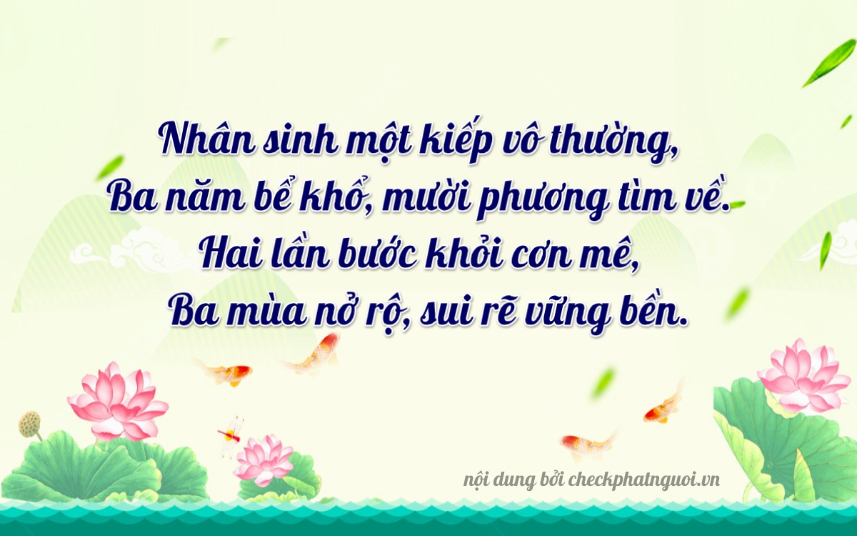 Bài thơ ý nghĩa cho <b>biển số 37K-32203</b> tại website checkphatnguoi.vn
