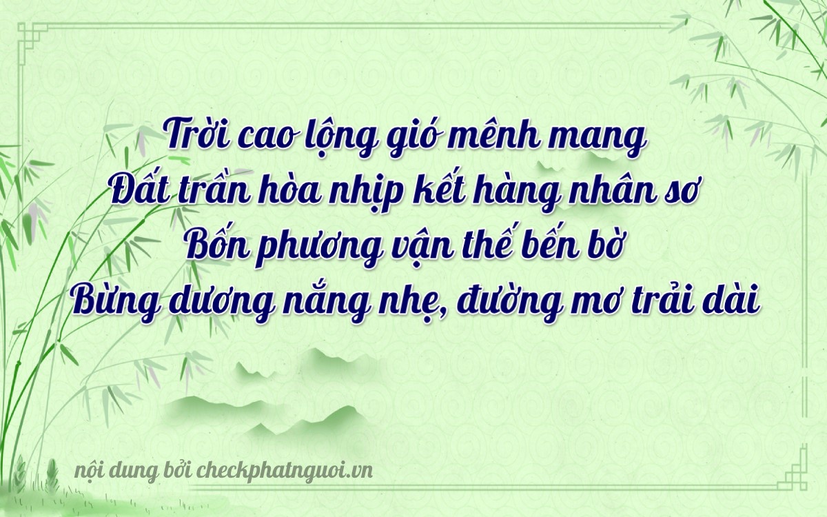 Bài thơ ý nghĩa cho <b>biển số 37K-34721</b> tại website checkphatnguoi.vn
