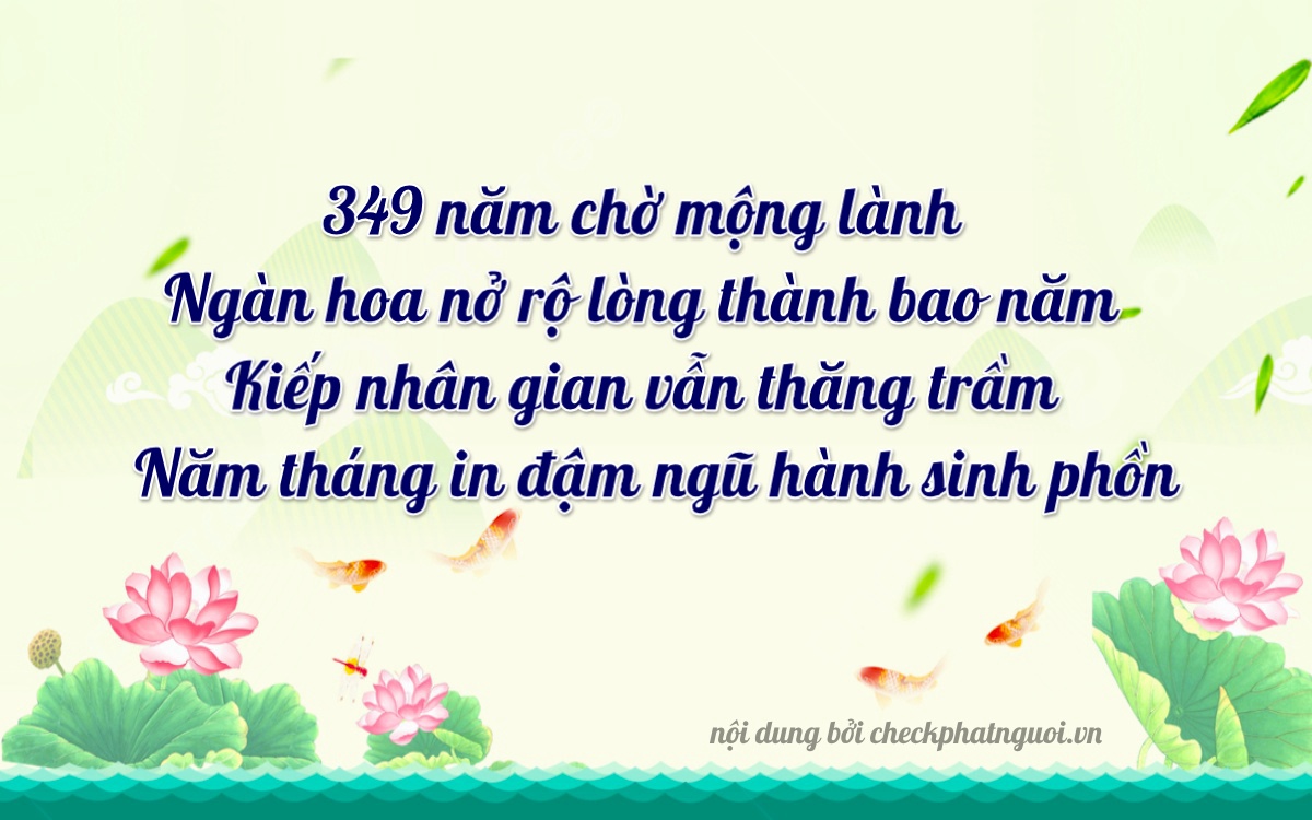 Bài thơ ý nghĩa cho <b>biển số 37K-34953</b> tại website checkphatnguoi.vn