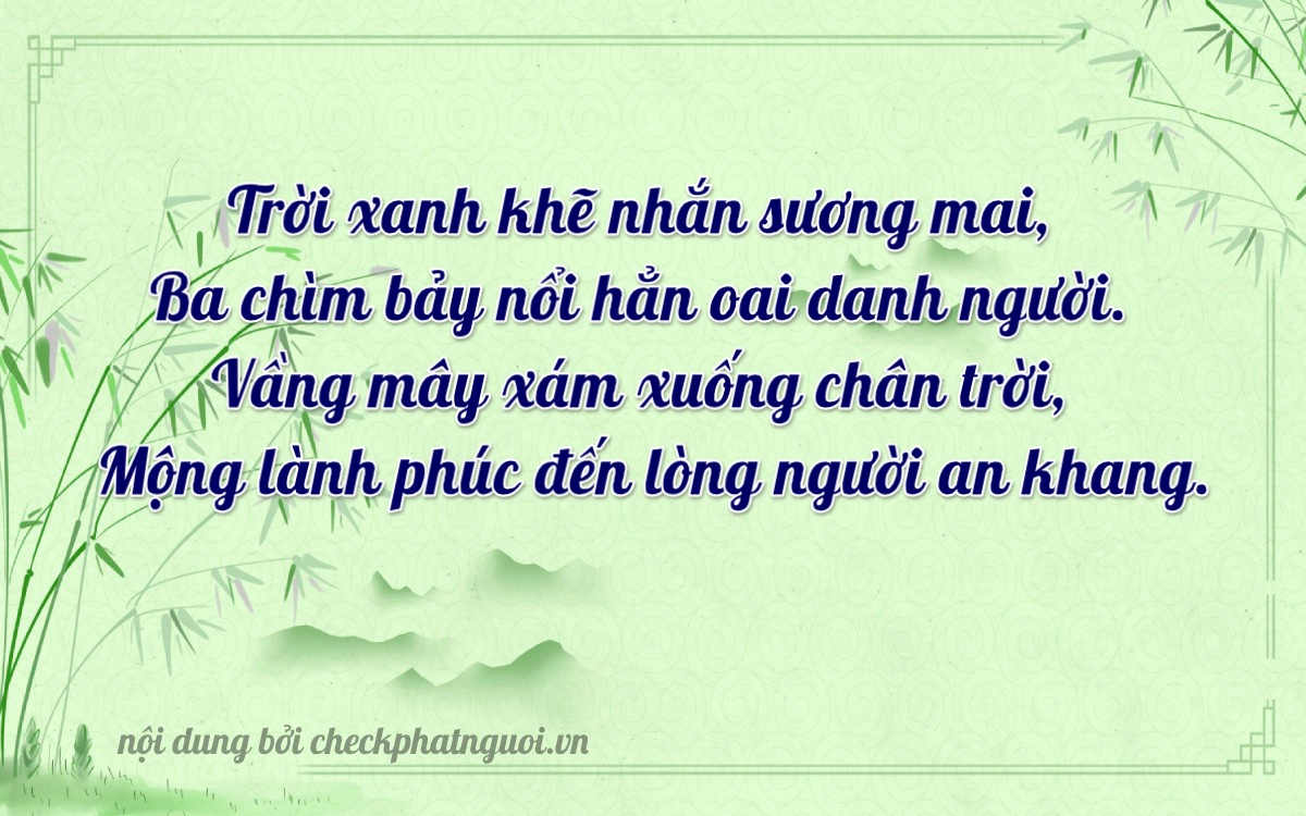 Bài thơ ý nghĩa cho <b>biển số 37K-35034</b> tại website checkphatnguoi.vn