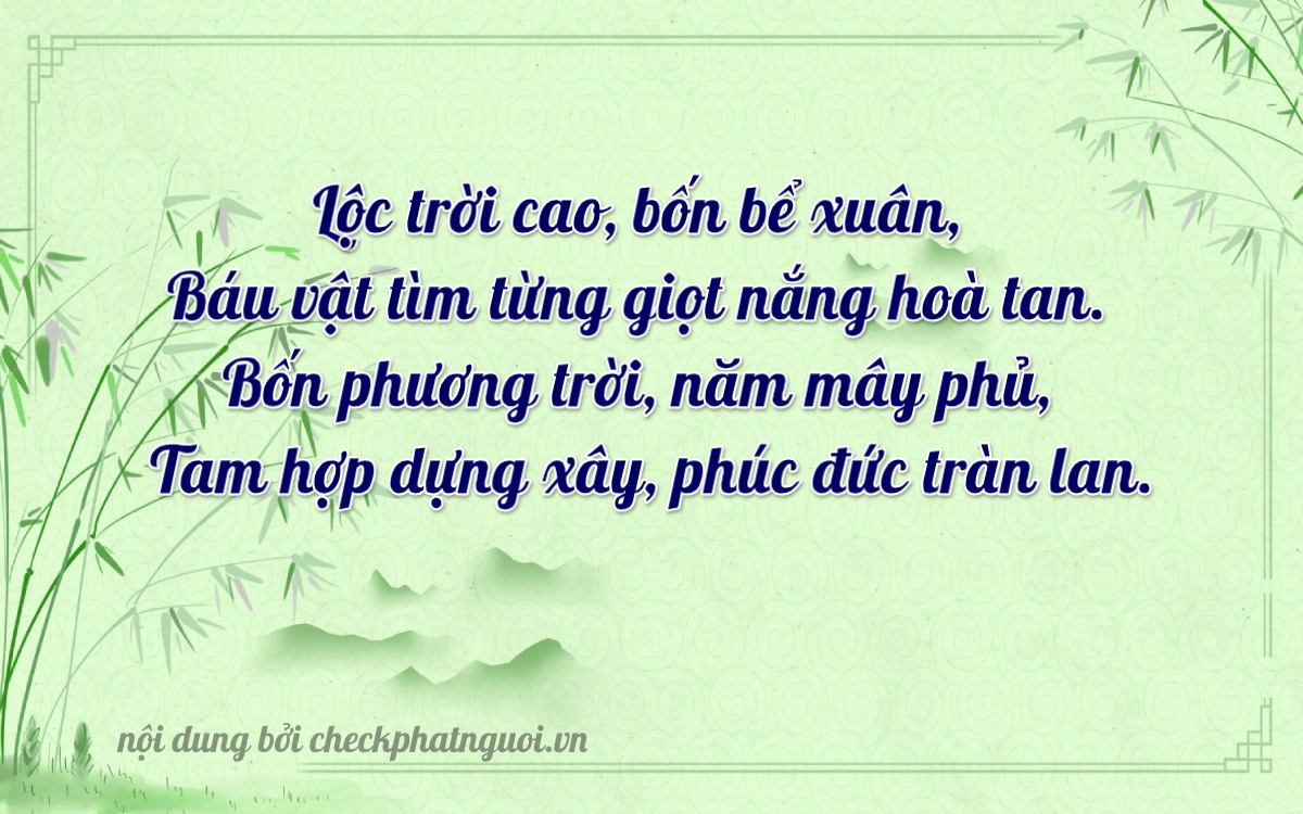 Bài thơ ý nghĩa cho <b>biển số 37K-35436</b> tại website checkphatnguoi.vn
