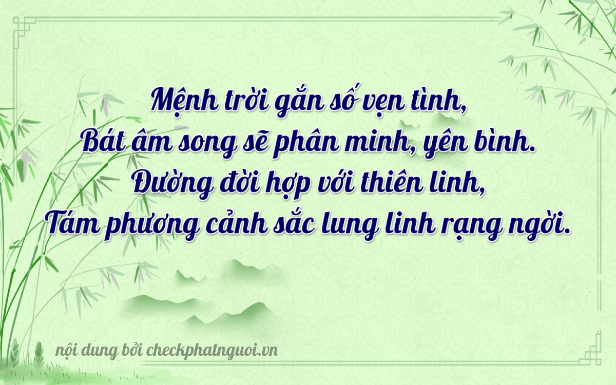 Bài thơ ý nghĩa cho <b>biển số 37K-35728</b> tại website checkphatnguoi.vn