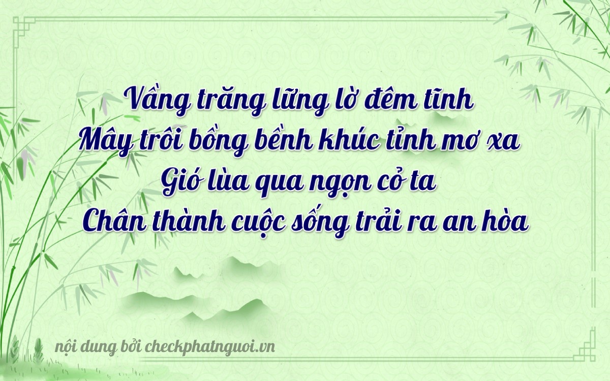 Bài thơ ý nghĩa cho <b>biển số 37K-35735</b> tại website checkphatnguoi.vn