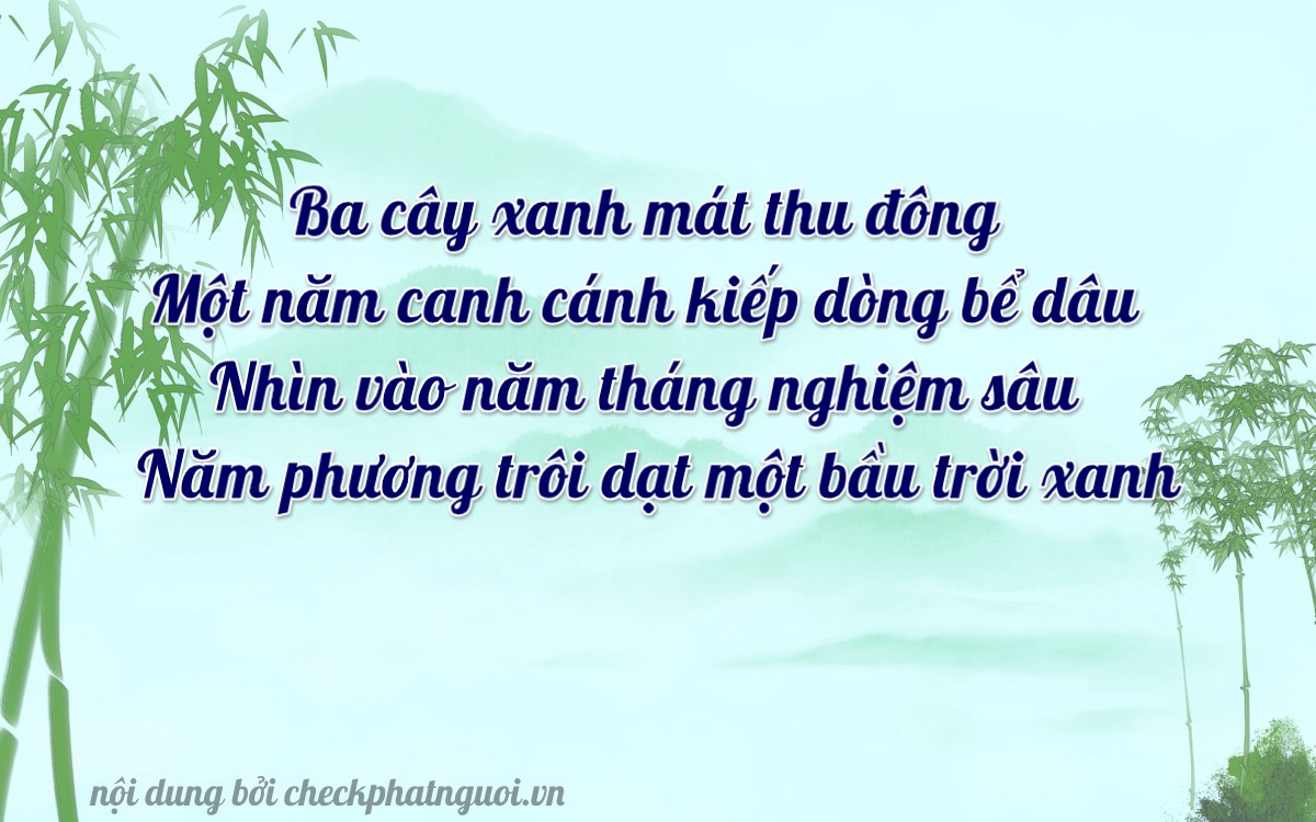 Bài thơ ý nghĩa cho <b>biển số 37K-36105</b> tại website checkphatnguoi.vn