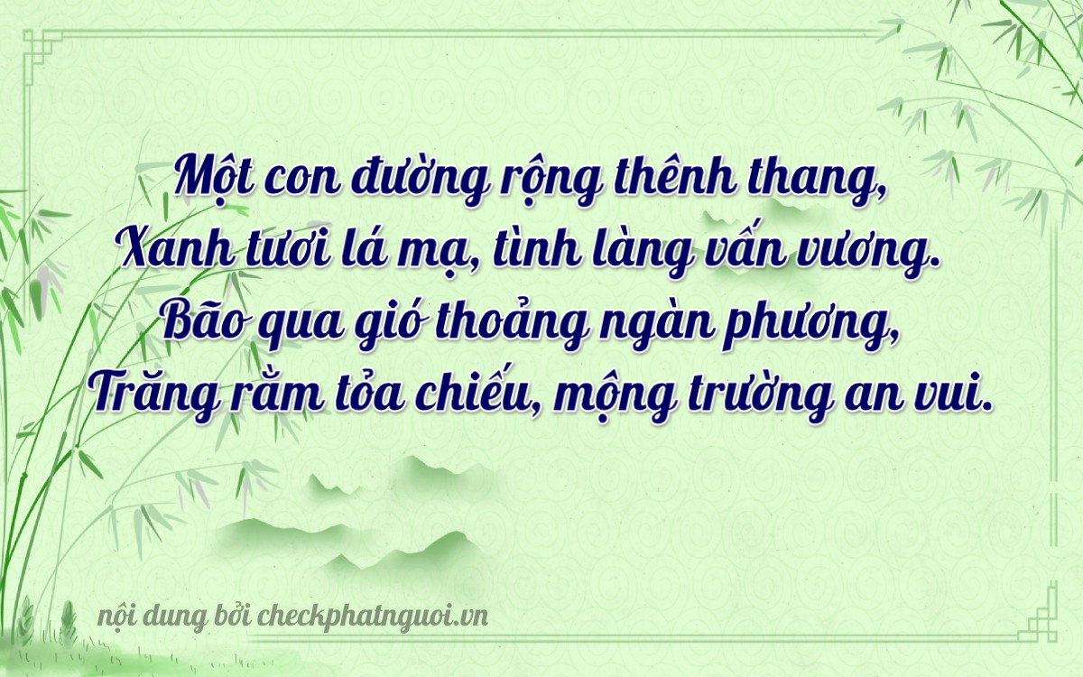 Bài thơ ý nghĩa cho <b>biển số 37K-36242</b> tại website checkphatnguoi.vn