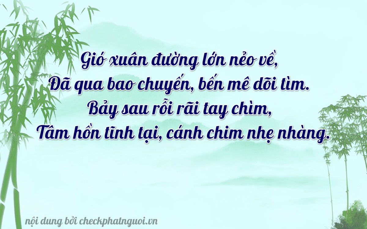 Bài thơ ý nghĩa cho <b>biển số 37K-36702</b> tại website checkphatnguoi.vn