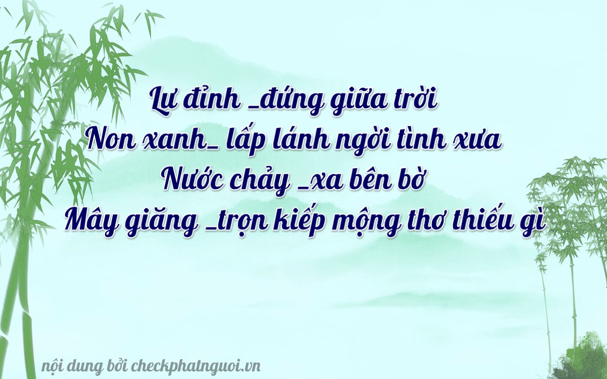 Bài thơ ý nghĩa cho <b>biển số 37K-36865</b> tại website checkphatnguoi.vn