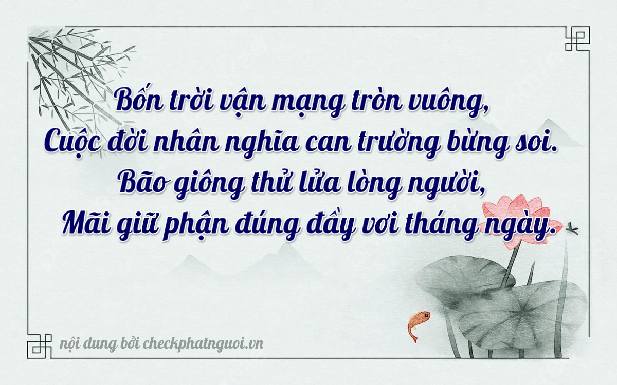 Bài thơ ý nghĩa cho <b>biển số 37K-37255</b> tại website checkphatnguoi.vn