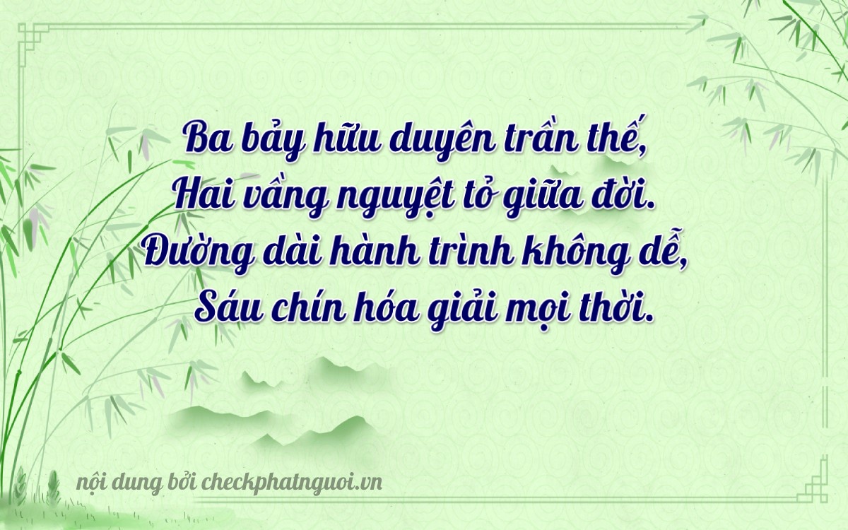 Bài thơ ý nghĩa cho <b>biển số 37K-37268</b> tại website checkphatnguoi.vn