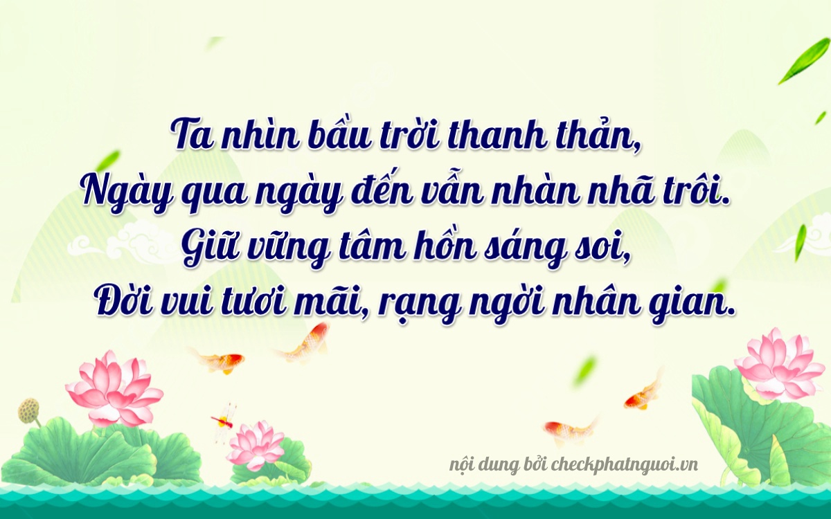 Bài thơ ý nghĩa cho <b>biển số 37K-38074</b> tại website checkphatnguoi.vn