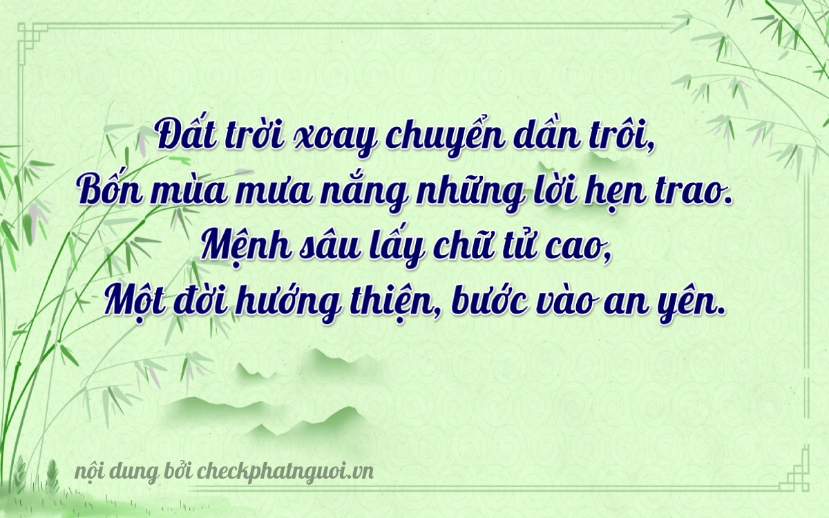 Bài thơ ý nghĩa cho <b>biển số 37K-39101</b> tại website checkphatnguoi.vn