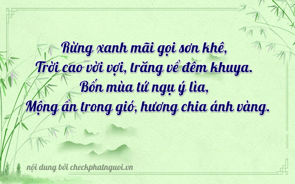 Bài thơ ý nghĩa cho <b>biển số 37K-39327</b> tại website checkphatnguoi.vn