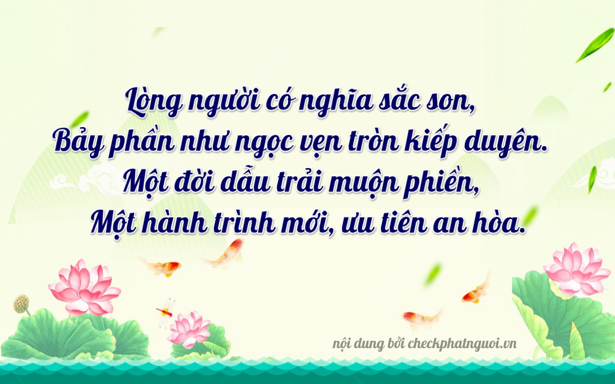 Bài thơ ý nghĩa cho <b>biển số 37K-39711</b> tại website checkphatnguoi.vn