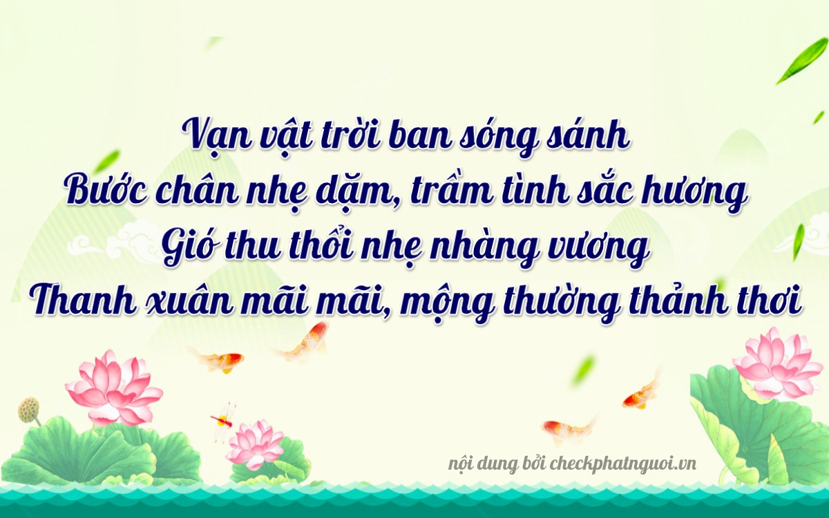 Bài thơ ý nghĩa cho <b>biển số 37K-40274</b> tại website checkphatnguoi.vn