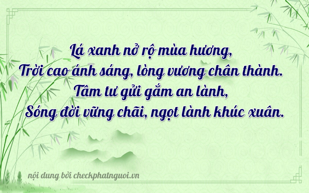 Bài thơ ý nghĩa cho <b>biển số 37K-40549</b> tại website checkphatnguoi.vn