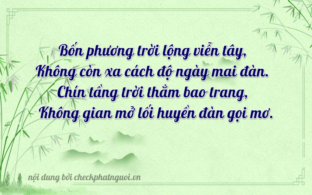 Bài thơ ý nghĩa cho <b>biển số 37K-40970</b> tại website checkphatnguoi.vn