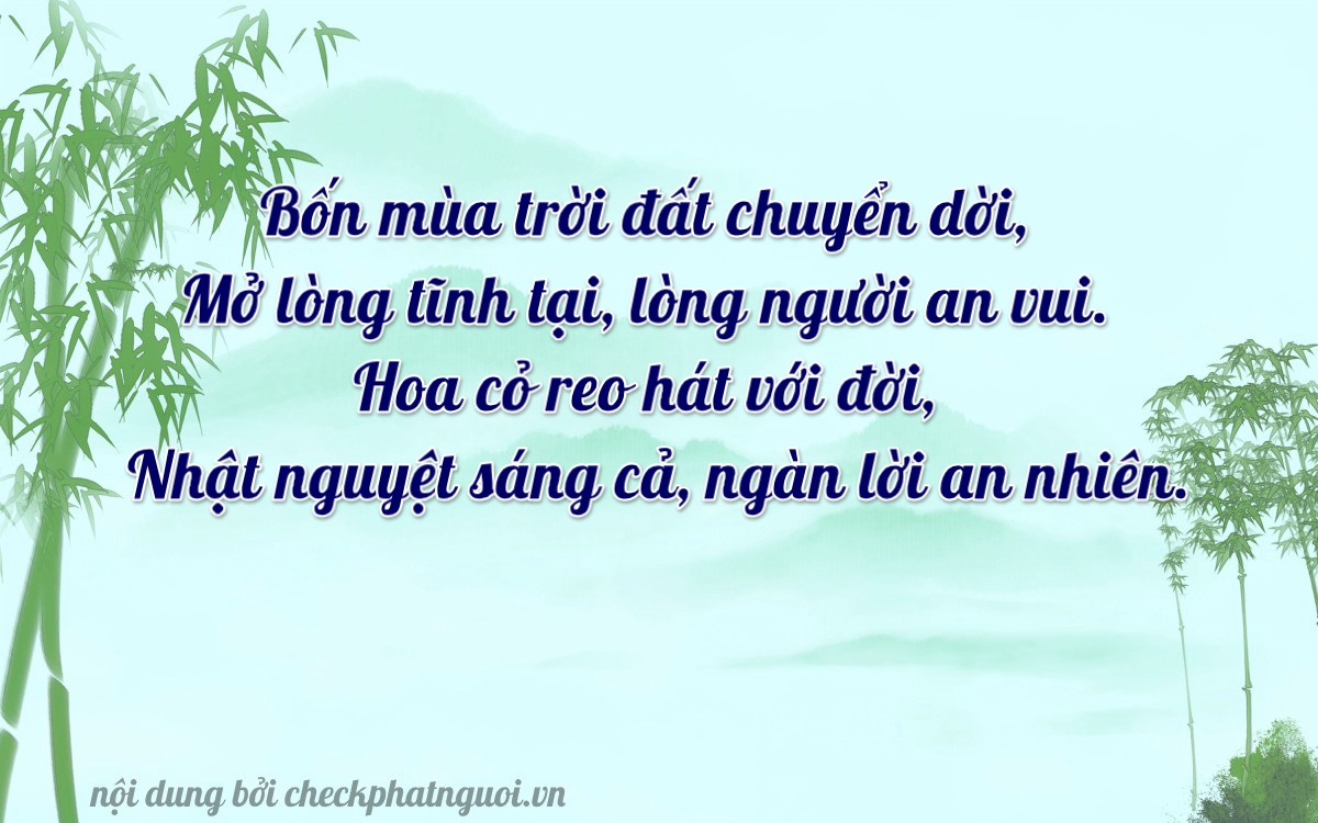 Bài thơ ý nghĩa cho <b>biển số 37K-41178</b> tại website checkphatnguoi.vn