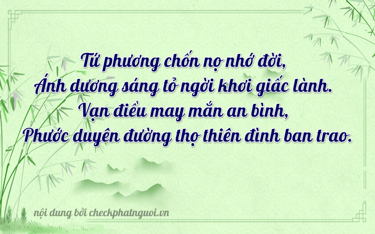 Bài thơ ý nghĩa cho <b>biển số 37K-41358</b> tại website checkphatnguoi.vn