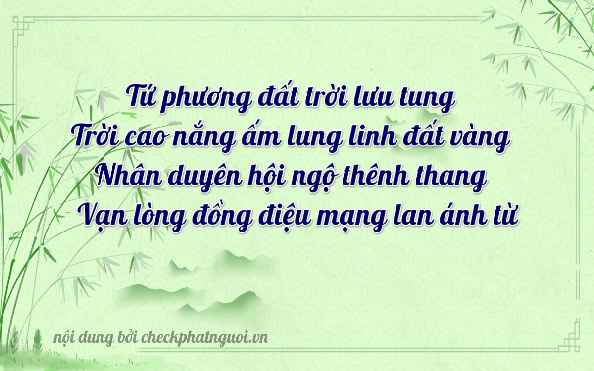 Bài thơ ý nghĩa cho <b>biển số 37K-41584</b> tại website checkphatnguoi.vn
