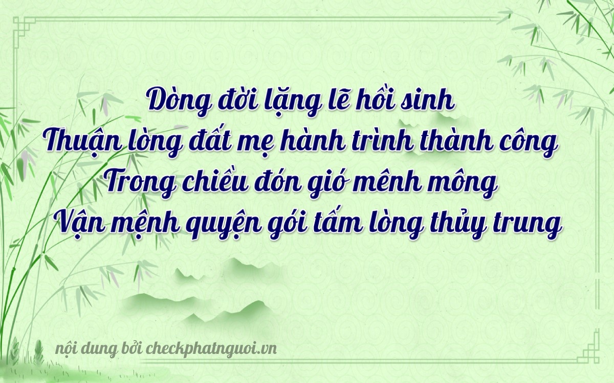 Bài thơ ý nghĩa cho <b>biển số 37K-42448</b> tại website checkphatnguoi.vn