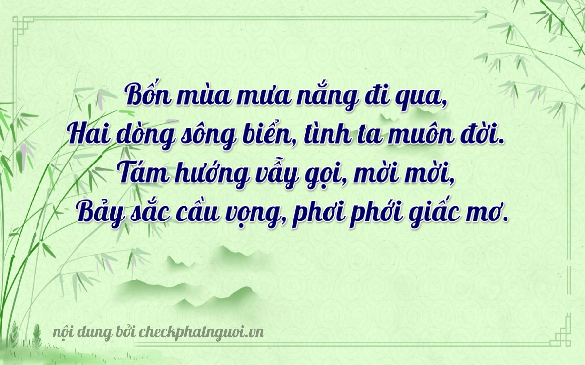 Bài thơ ý nghĩa cho <b>biển số 37K-42879</b> tại website checkphatnguoi.vn