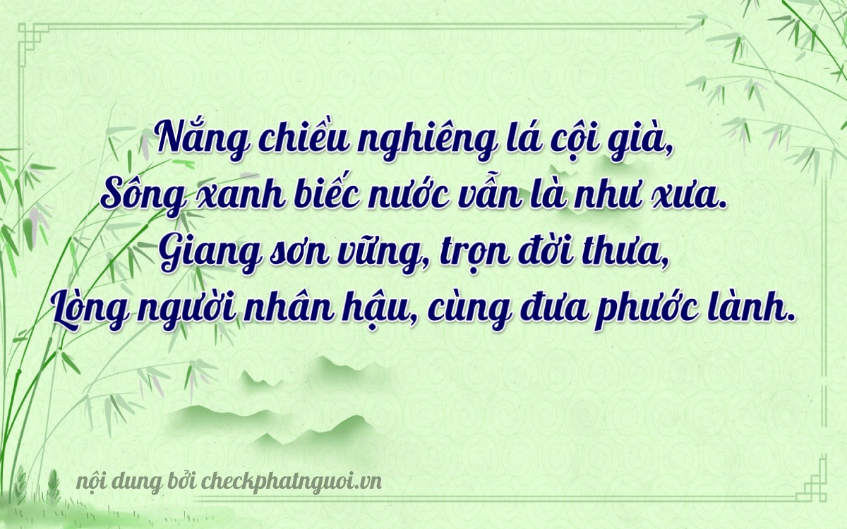 Bài thơ ý nghĩa cho <b>biển số 37K-42903</b> tại website checkphatnguoi.vn
