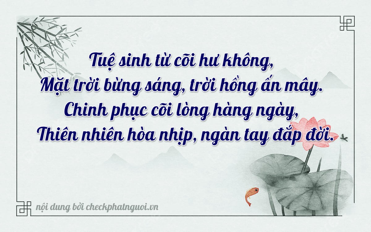 Bài thơ ý nghĩa cho <b>biển số 37K-43051</b> tại website checkphatnguoi.vn