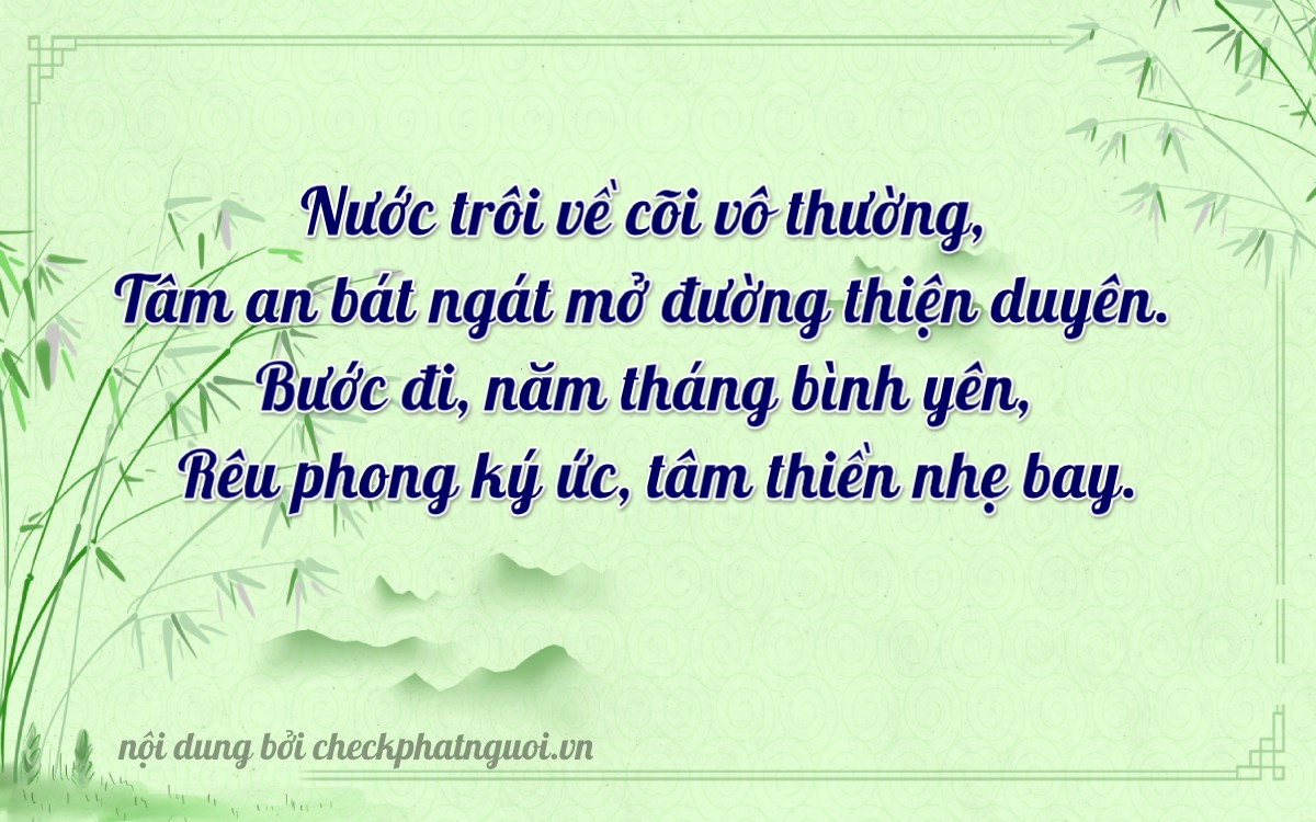 Bài thơ ý nghĩa cho <b>biển số 37K-43495</b> tại website checkphatnguoi.vn