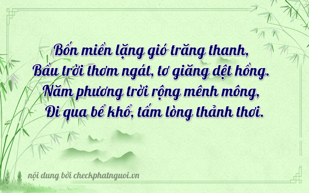 Bài thơ ý nghĩa cho <b>biển số 37K-45159</b> tại website checkphatnguoi.vn