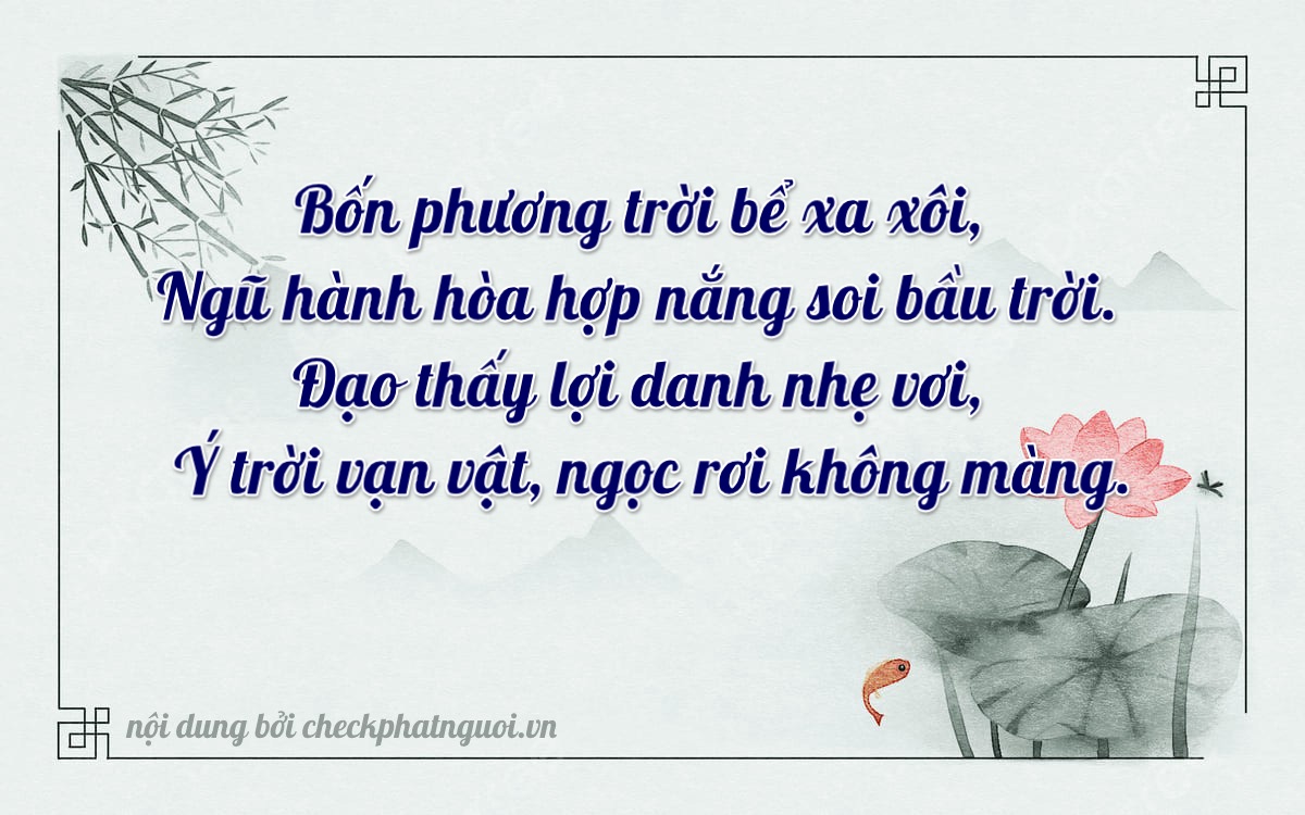 Bài thơ ý nghĩa cho <b>biển số 37K-45907</b> tại website checkphatnguoi.vn