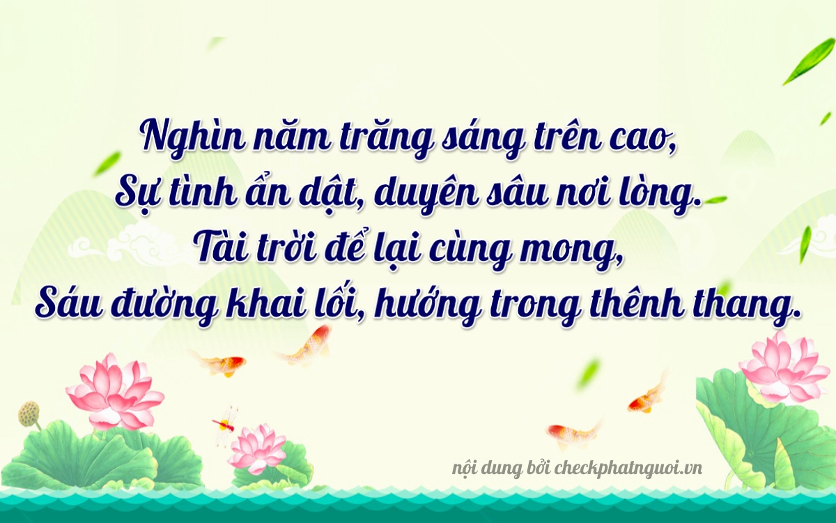 Bài thơ ý nghĩa cho <b>biển số 37K-46216</b> tại website checkphatnguoi.vn