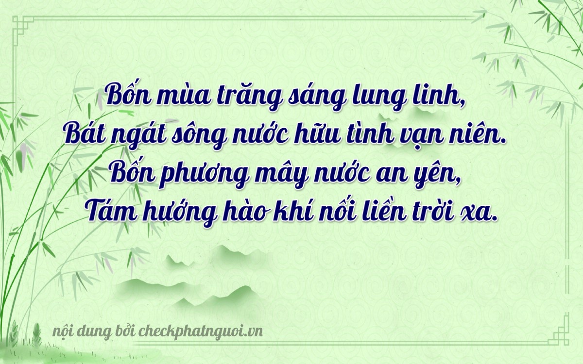 Bài thơ ý nghĩa cho <b>biển số 37K-47808</b> tại website checkphatnguoi.vn